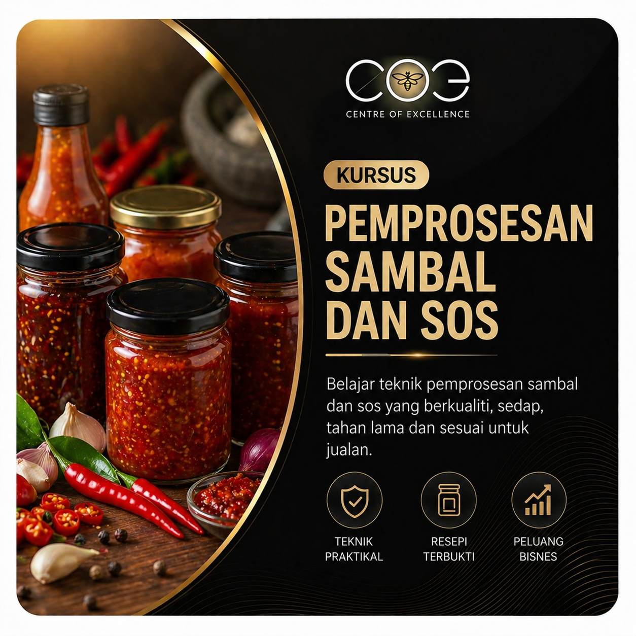 Kursus Pemprosesan Sambal dan Sos